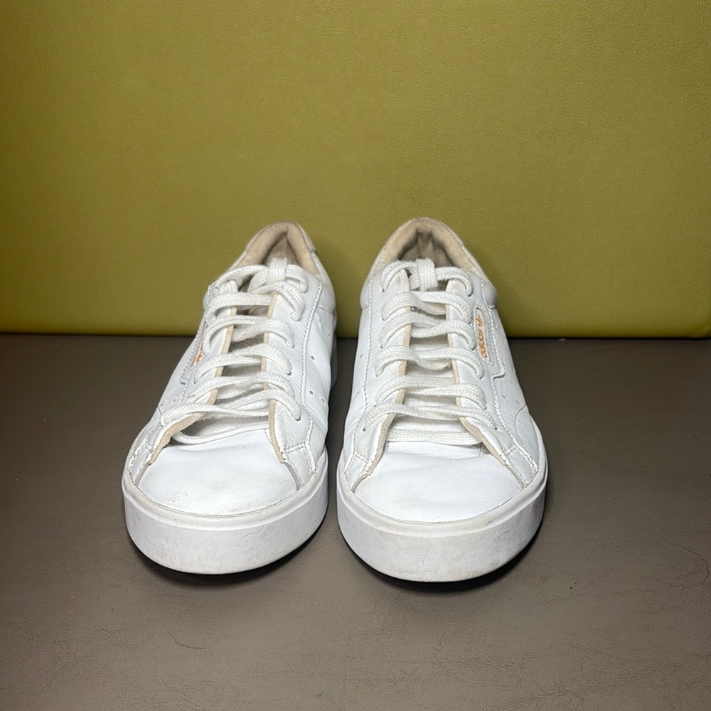 White Adidas Leather Sneakers sz 7.5